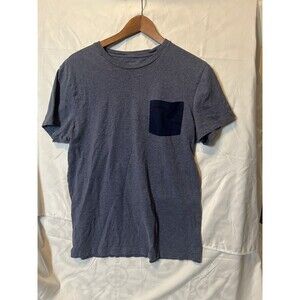 J.Crew Mens T-Shirt L Blue Slim Washed Short Sleeve Camisa Crew Neck